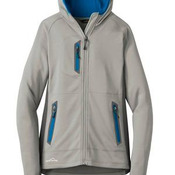 Ladies Sport Hooded Full Zip Fleece Jacket
