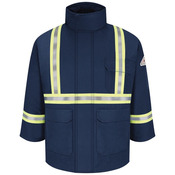 Men's Long Deluxe Parka With Reflective Trim - EXCEL FR® ComforTouch