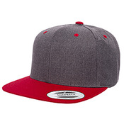 Adult 6-Panel Structured Flat Visor Classic Two-Tone Snapback