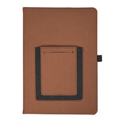 Roma Journal Notebook With Phone Pocket 5.625" X 8.25"